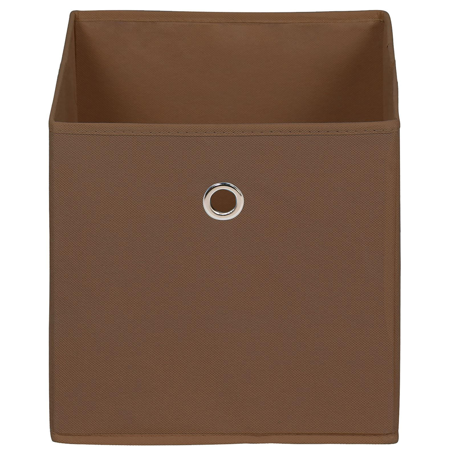 FALTBOX ELA 2ER-SET - Braun, Textil (27/27/27cm) - IDIMEX