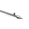 INNENLAUF-GARDINENSTANGEN-SET Sonius Savio 100 cm, 1-läufig, 20 mm Ø Chrom - Chromfarben, Metall (100cm) - INTERDECO