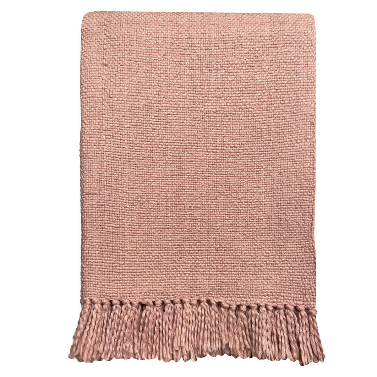 BAUMWOLLDECKE Puderrosafarben - Pink, Textil (127/152cm) - Malagoon