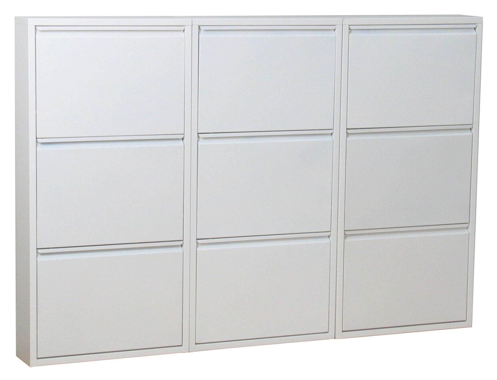 SKOSKÅP Pisa 152 x 16 x 106 cm – vit 106/152/16 cm