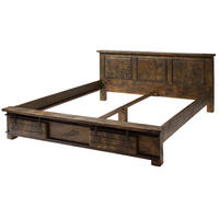BETT Massivholz Mango 180 x 200 x 85 braun RAILWAY #442 - Braun, Holz (180/200cm) - Massivmoebel24