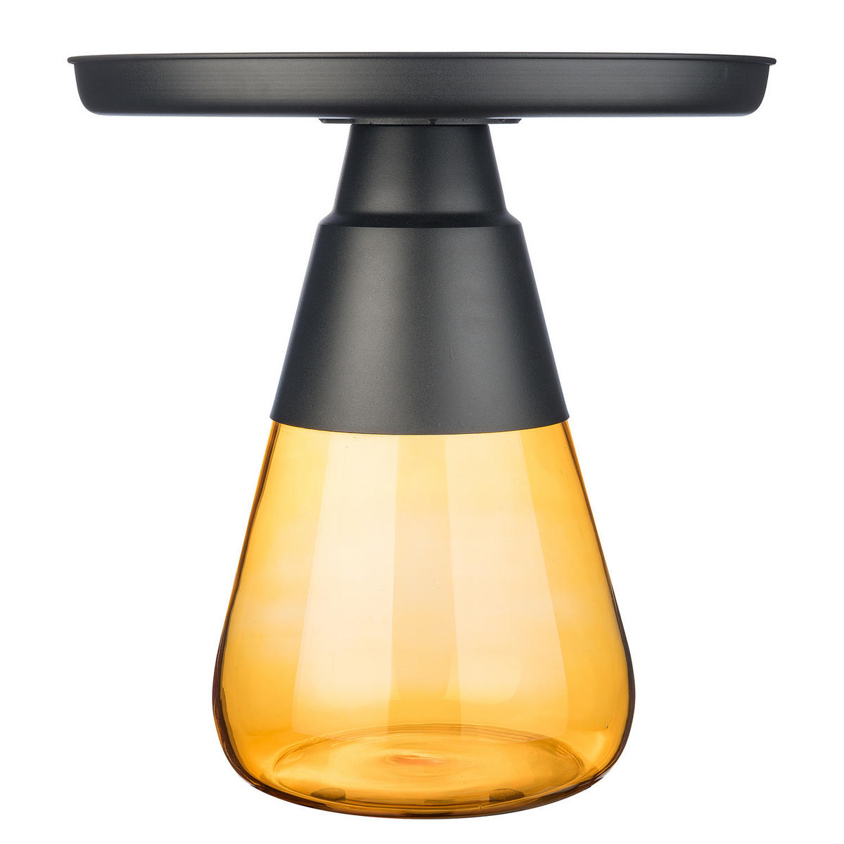 COUCHTISCH - Glas / Metall - Hellbraun, Glas/Metall (53/53/53cm) - home24