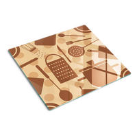 GLASPLATTE 60x52 cm Geschirr - Braun, Glas (60/0.4/52cm) - TULUP