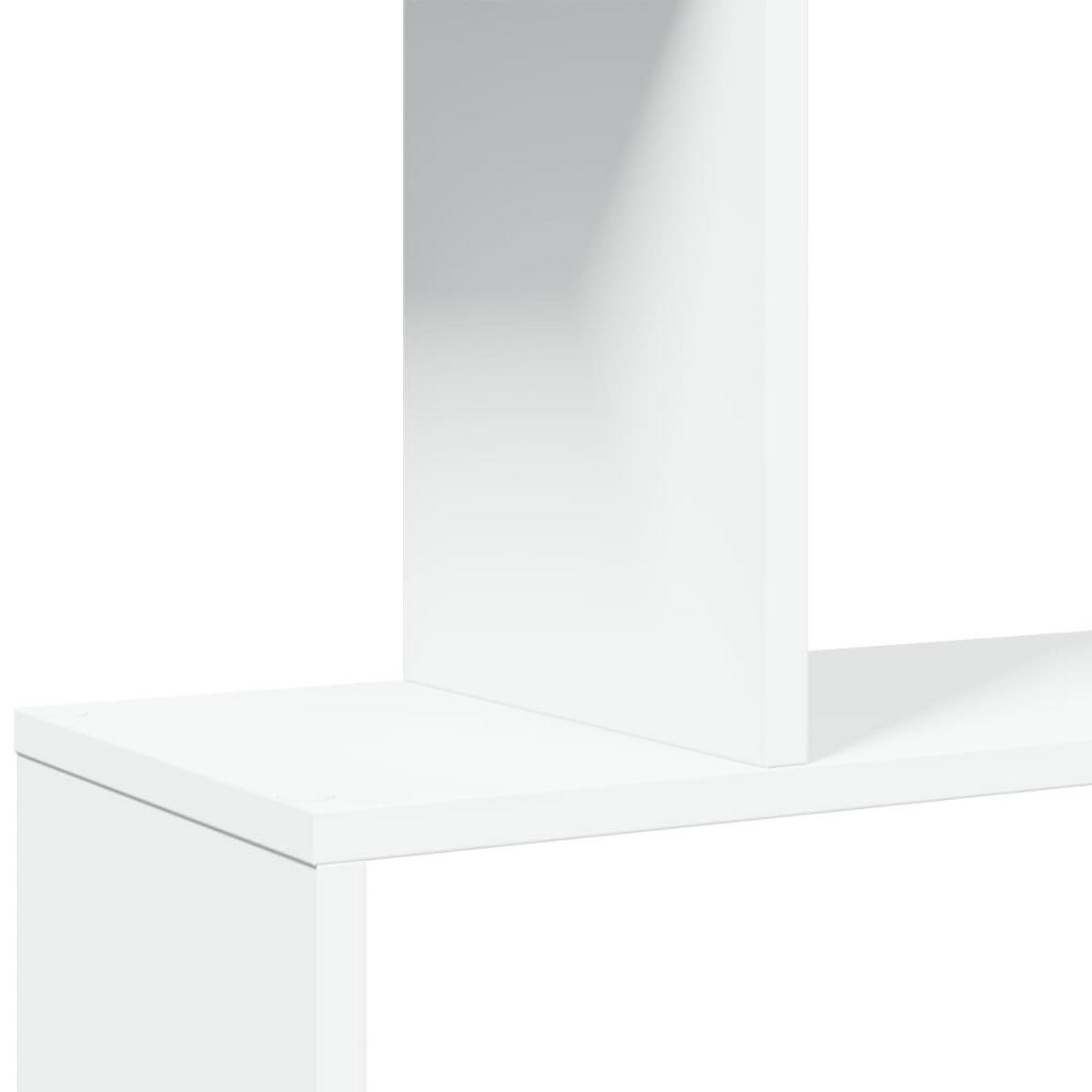 BÜCHERREGAL mit 4 Ebenen 70/24/129 cm aus Holzwerkstoff Weiß - Weiß, Holz (70/129/24cm) - vidaXL