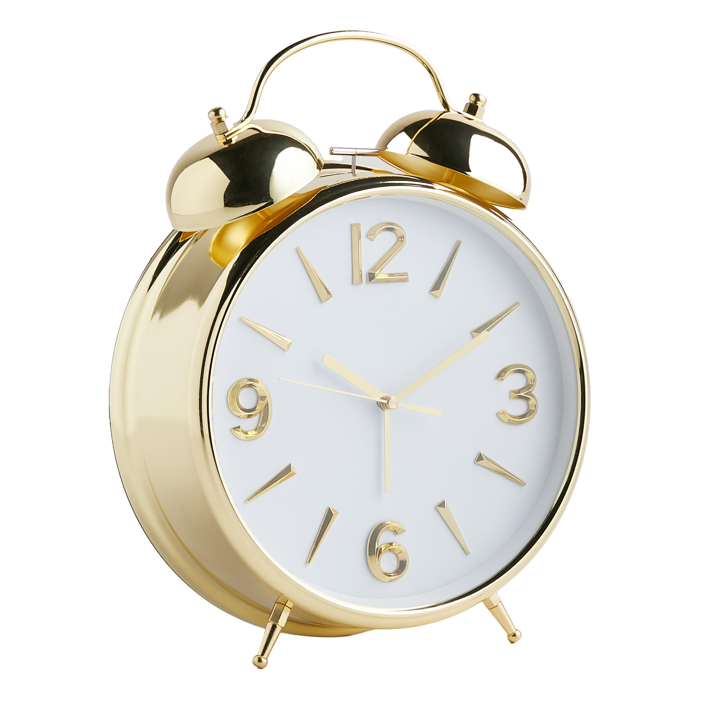 TISCHUHR Cantil 23x8cm, weiß - Weiß, Metall (23/31/8cm) - home&you