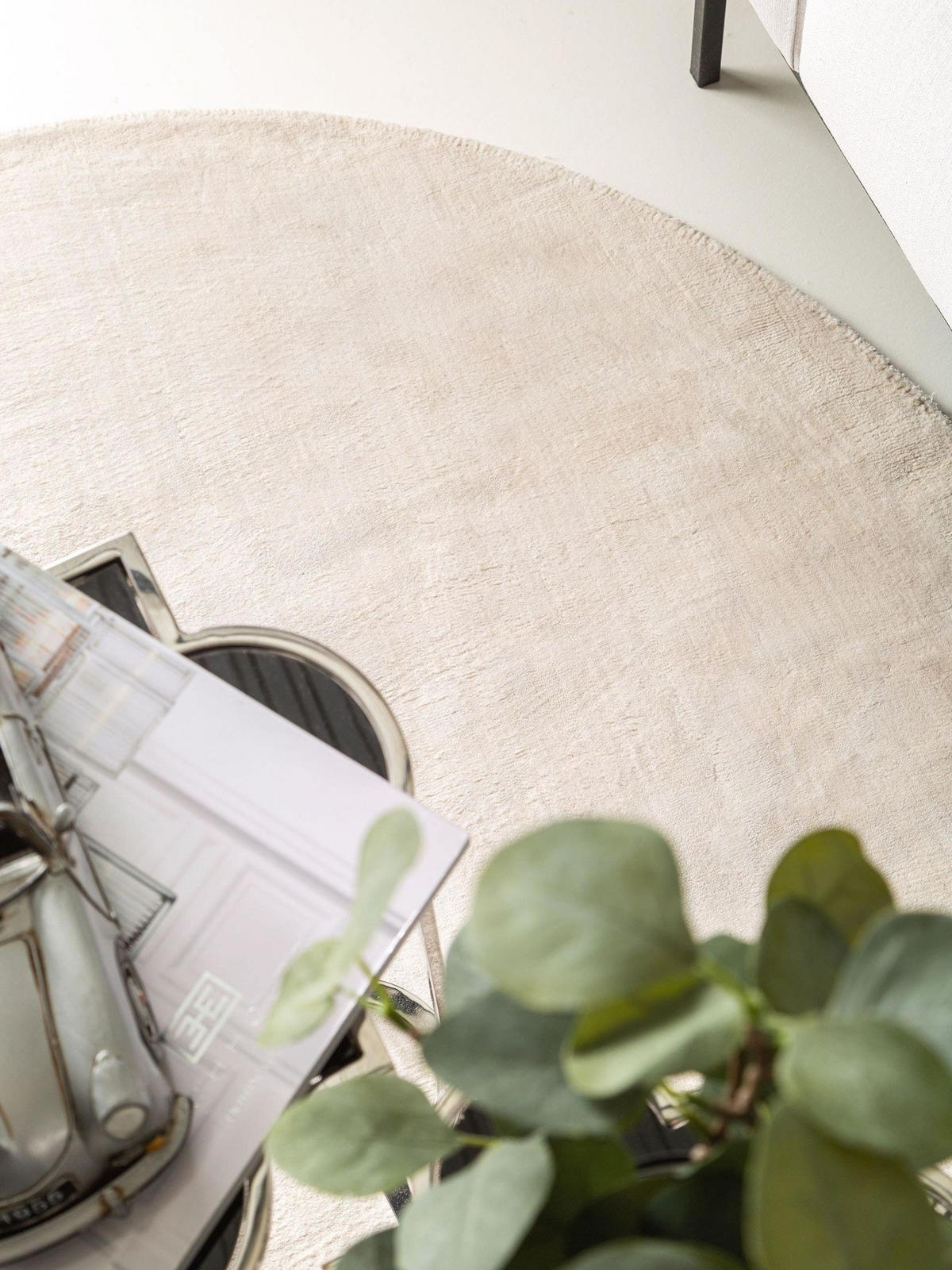 TEPPICH Viskoseteppich Nela Beige - Beige, Textil (150/1cm) - KUNSTLOFT