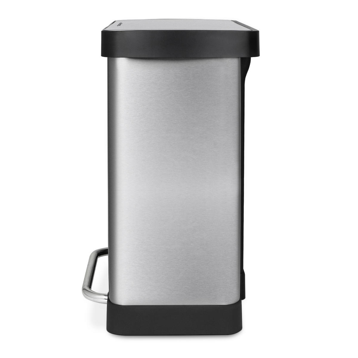 RECYCLINGMÜLLEIMER 60L, 2x30L Behälter inox edition N°928 - Silberfarben, Metall (58.5/61.5/30.5cm) - Les Collectors