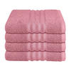 HANDTUCHSET Milano - 4-teilig - 50 x 100 cm - Malve - Mauve, Textil (50/100cm) - SCHIESSER