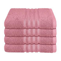 HANDTUCHSET Milano - 4-teilig - 50 x 100 cm - Malve - Mauve, Textil (50/100cm) - SCHIESSER