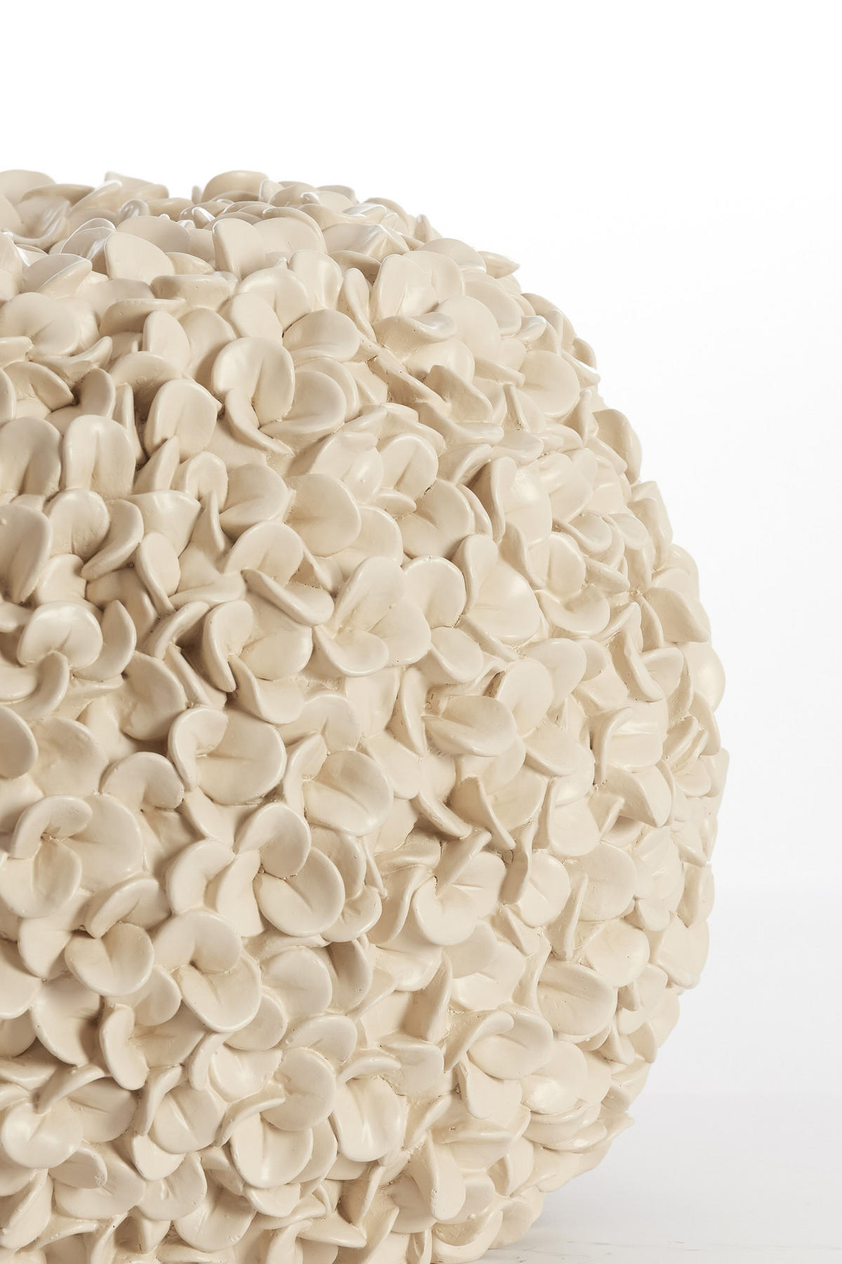 VASE Phylia Weiß Ø47,5/30 cm - Weiß, Kunststoff (30cm) - Light & Living