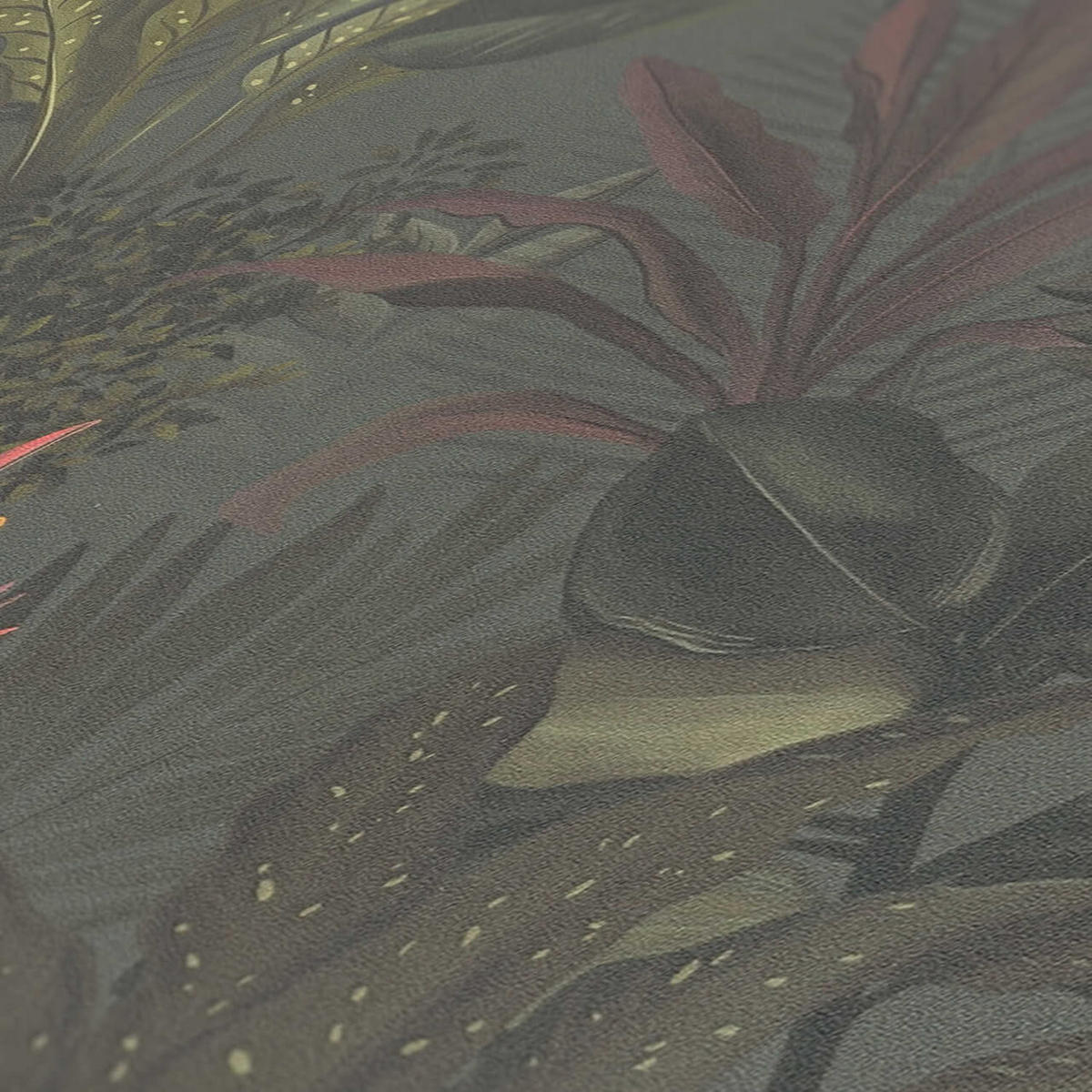 VLIESTAPETE Grün 53/1005 cm - Grau, Textil (53/1cm) - KUNSTLOFT