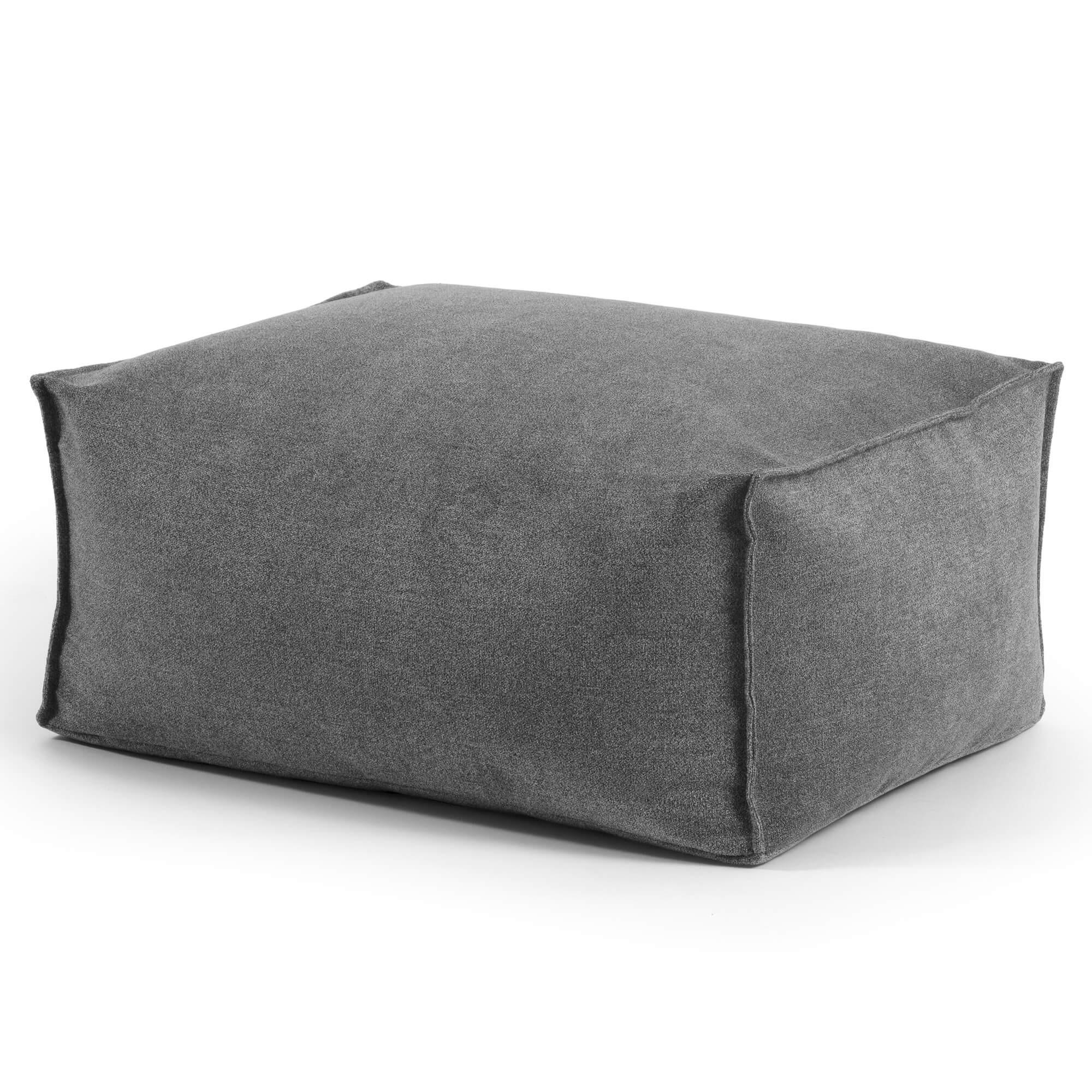 POUF Der Ruhestifter - Anthrazit, Textil (60/25/45cm) - Mokebo
