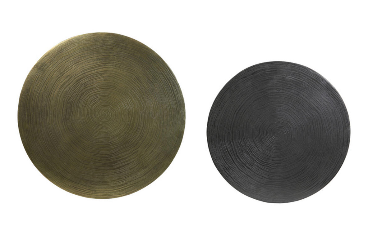 BEISTELLTISCH Primo Bronze Ø49/52 cm 2er-Set - Bronzefarben, Metall (49/49/52cm) - Light & Living