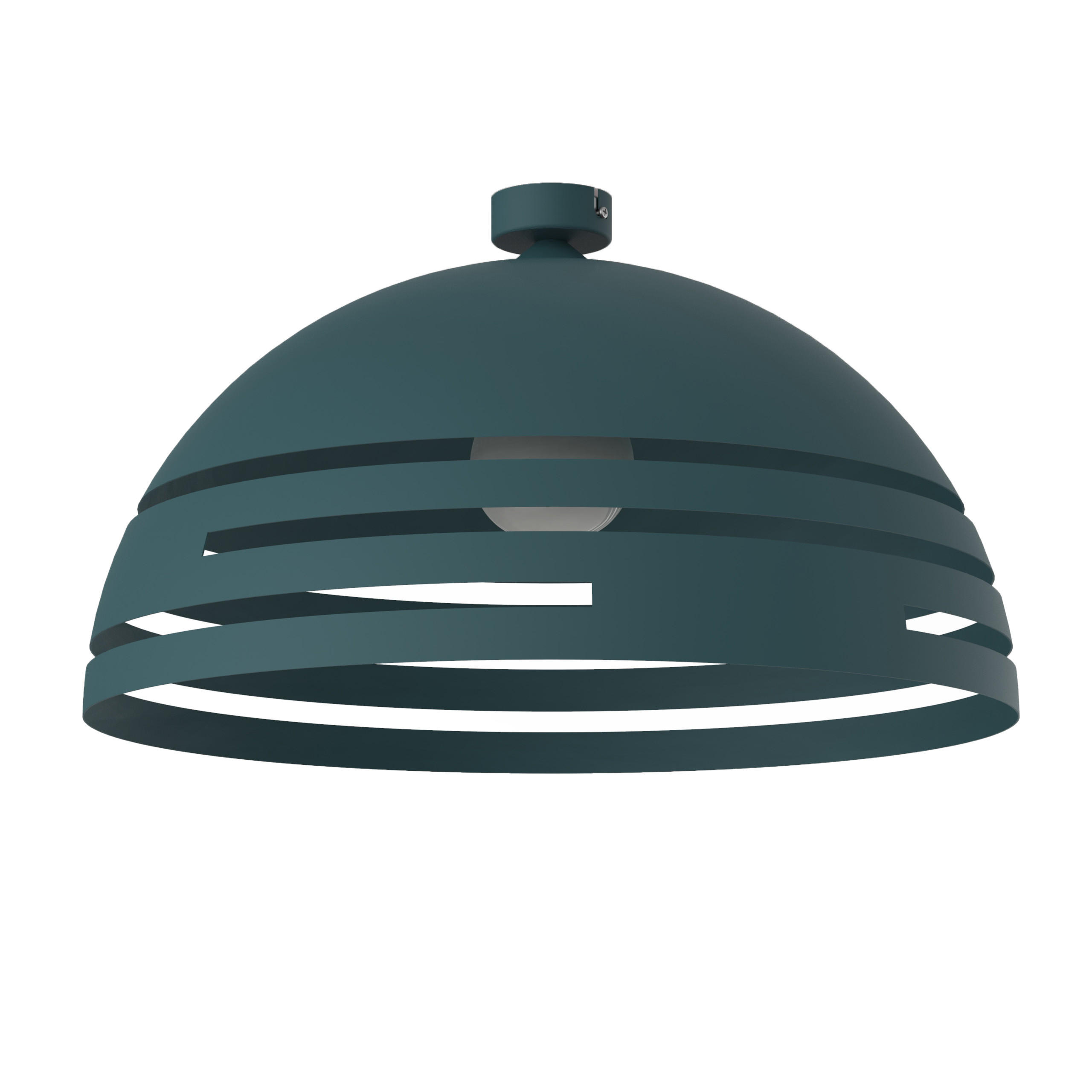 DECKENLEUCHTE Circuit - Blau, Metall (60/60/30cm) - Lumicom