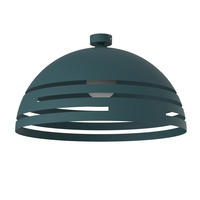 DECKENLEUCHTE Circuit - Blau, Metall (60/60/30cm) - Lumicom
