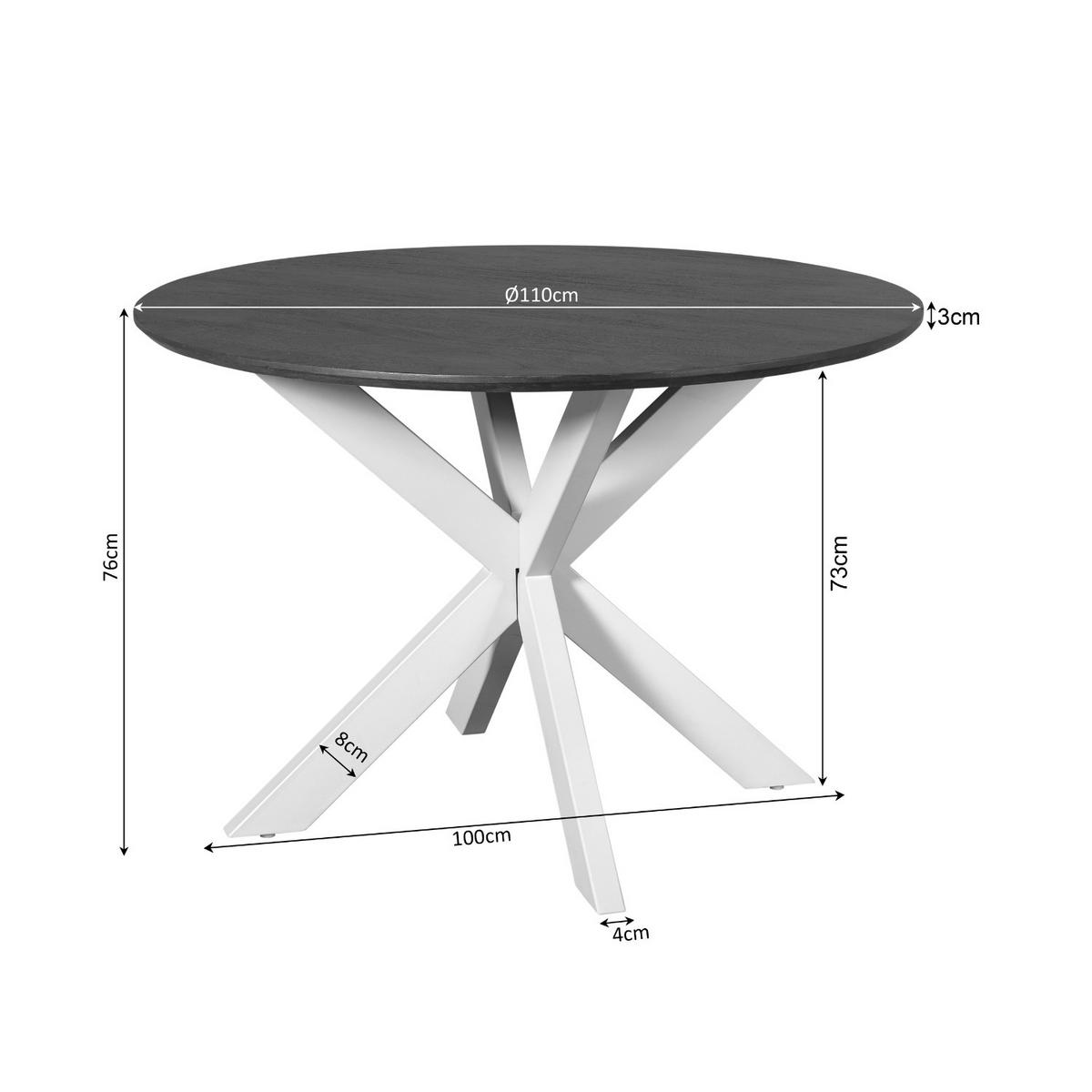 ESSTISCH Madison Braun 110/110/76 cm - Braun, Holz (110/110/76cm) - Starfurn
