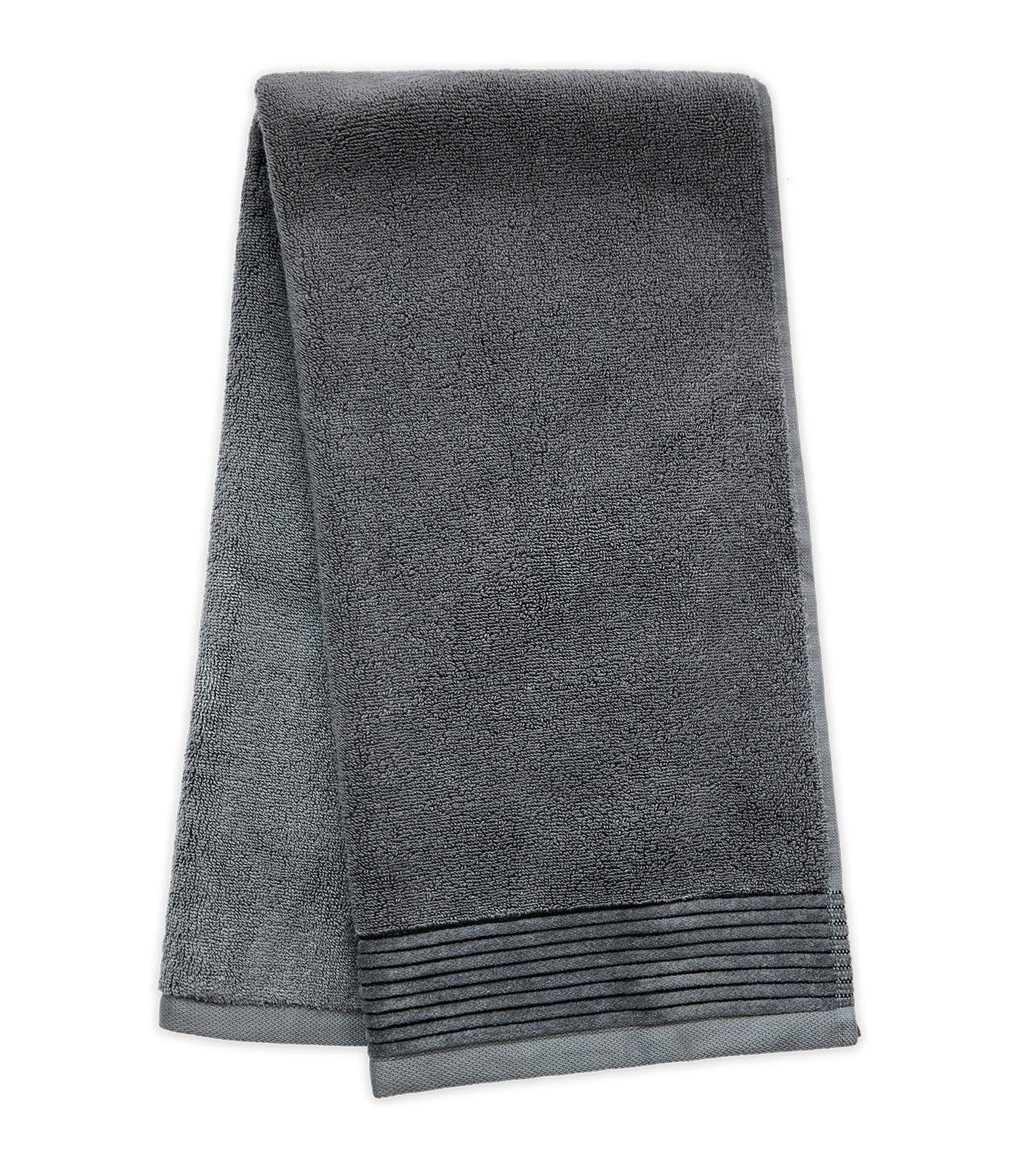 BADETUCH Soothing Shadows, 100x150cm, Baumwolle, Dunkelgrau - Dunkelgrau, Textil (100/150cm) - SOWL