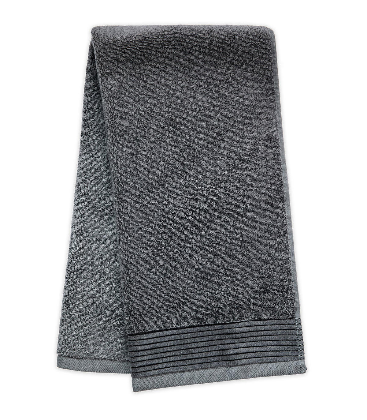 BADETUCH Soothing Shadows, 100x150cm, Baumwolle, Dunkelgrau - Dunkelgrau, Textil (100/150cm) - SOWL