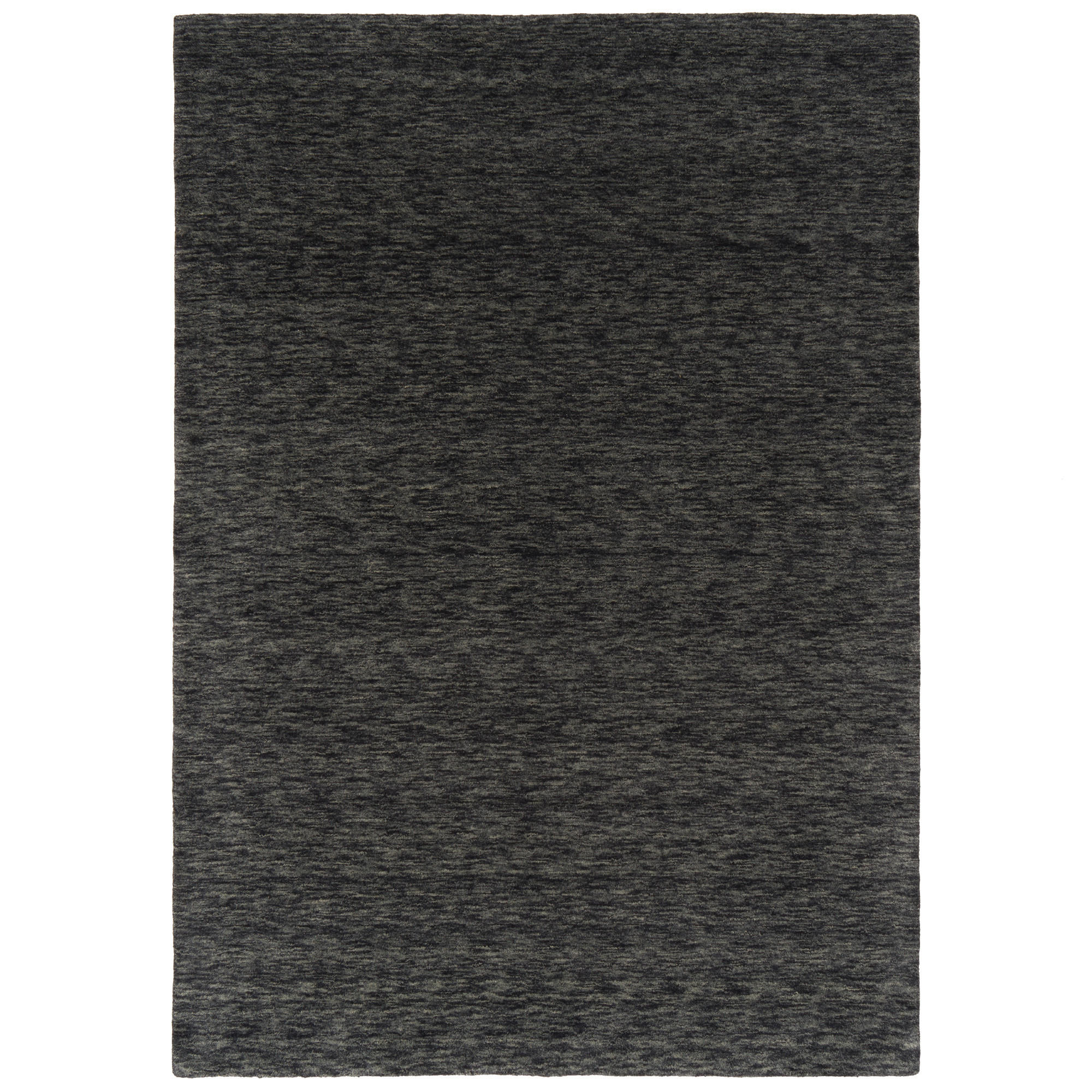 WOLLE NATUR TEPPICH GABBEH MAYA EINFARBIG - Anthrazit, Textil (70/300cm) - Pergamon