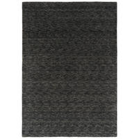 WOLLE NATUR TEPPICH GABBEH MAYA EINFARBIG - Anthrazit, Textil (140/200cm) - Pergamon