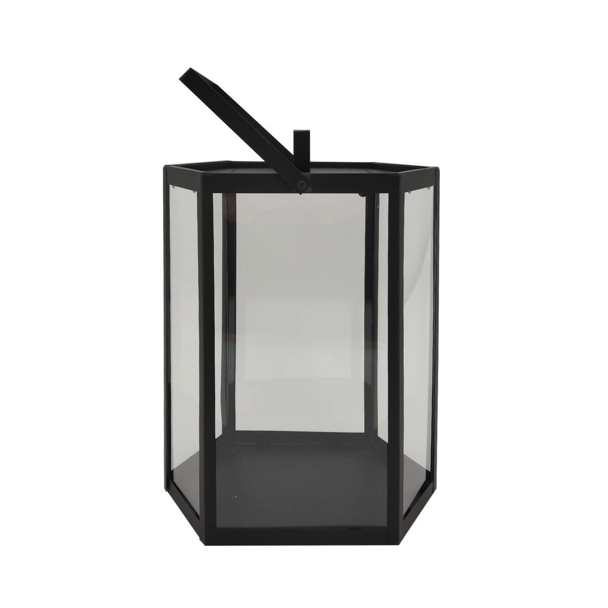 DEKORATIVES LATERNEN SET, 2 pieces Schwarz 19/29/39 cm - Schwarz, Metall (19/39/29cm) - Mobili Rebecca
