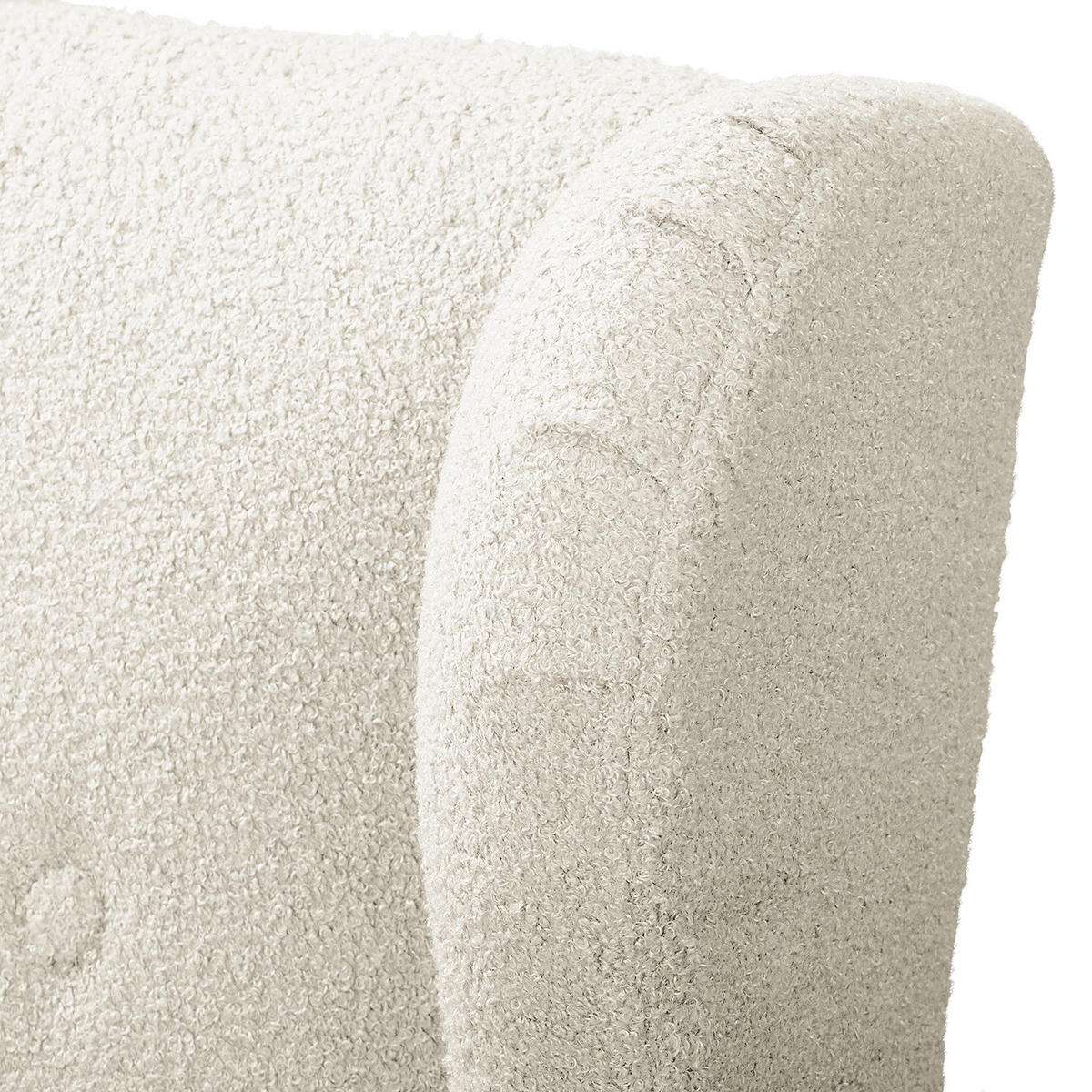 OHRENSESSEL - Dunkelbraun/Weiß, Textil (85/101/89cm) - home24