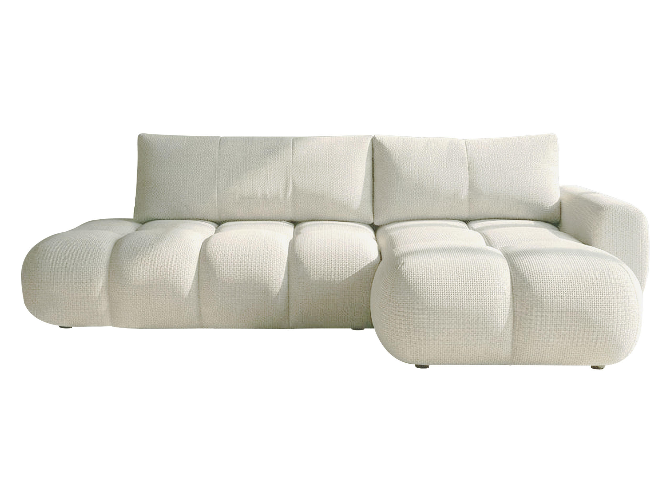 ECKSOFA Mitto O, Seite: Rechts - Creme/Schwarz, Holz/Kunststoff (285/172cm) - MIRJAN24