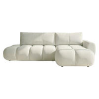 ECKSOFA Mitto O, Seite: Rechts - Creme/Schwarz, Holz/Kunststoff (285/172cm) - MIRJAN24