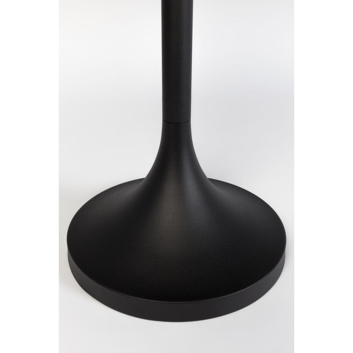 BEISTELLTISCH Jason Rund 46 cm Schwarz - Schwarz, Holzwerkstoff (46/46/55.7cm) - Zuiver