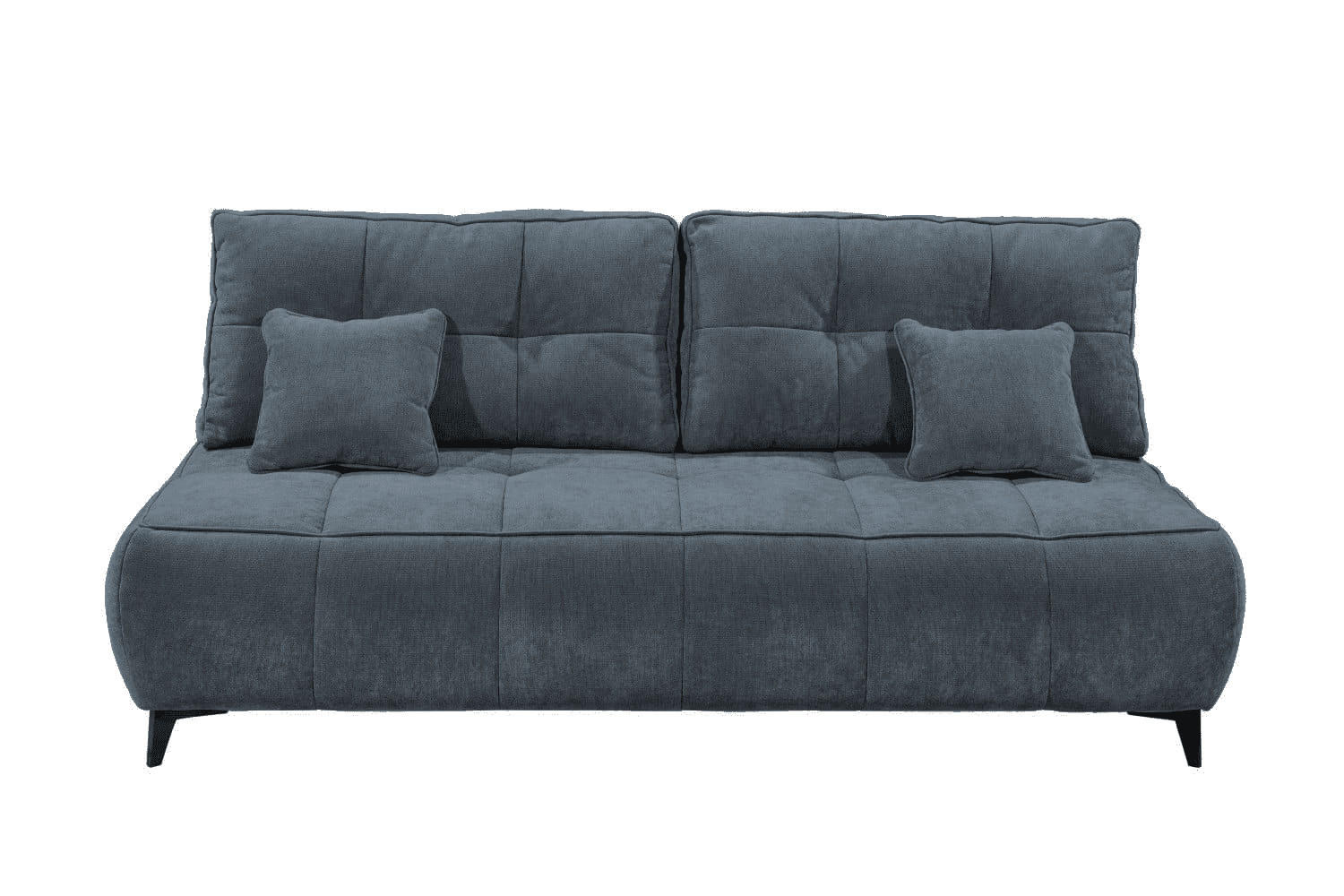 SCHLAFSOFA mit Bettkasten und Schlaffunktion - Blau/Schwarz, Kunststoff/Textil (215/96/106cm) - ed exciting design