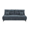 SCHLAFSOFA mit Bettkasten und Schlaffunktion - Blau/Schwarz, Kunststoff/Textil (215/96/106cm) - ed exciting design