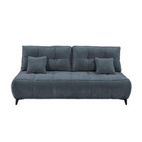 SCHLAFSOFA mit Bettkasten und Schlaffunktion - Blau/Schwarz, Kunststoff/Textil (215/96/106cm) - ed exciting design