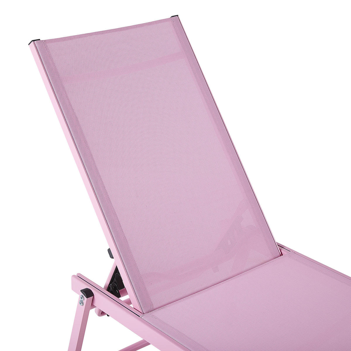 GARTENLIEGE Rosa Portofino - Pink, Metall (198/107/65cm) - Beliani