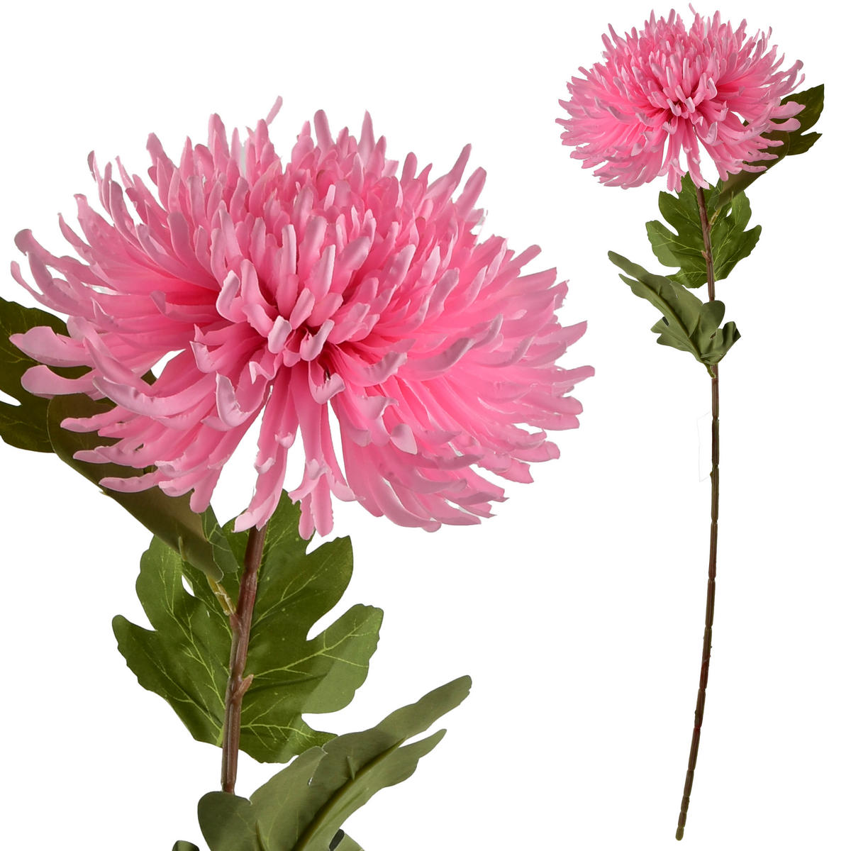 UMĚLÁ CHRYZANTÉMA, růžová, 75 cm - růžová, plast (75cm) - Mondex