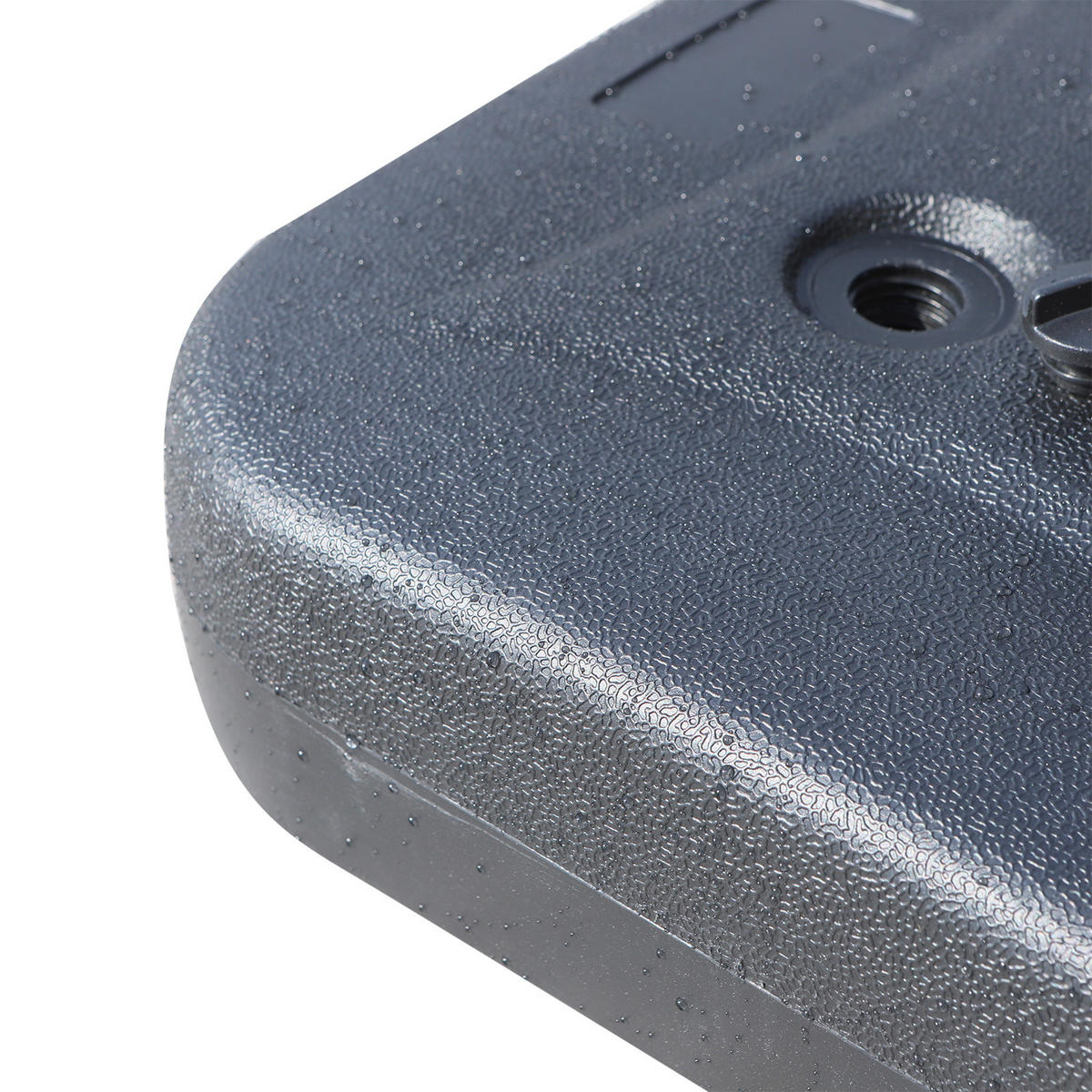 SONNENSCHIRMSTÄNDER befüllbar mit Sand Wasser abgerundete Ecken HDPE-Kunststoff Schwarz 46 x 45 x 26 cm bis zu 30 kg Netto Gewicht 1,6Kg - Schwarz, Kunststoff (45/46cm) - Outsunny