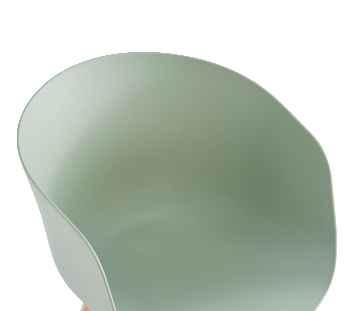 STUHL 4er-Set Polypropylen Grün - Grün, Kunststoff (55/76/56cm) - Nordlys