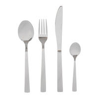 BESTECKSET Fabro Silber 24-tlg. - Silberfarben, Metall - Homla
