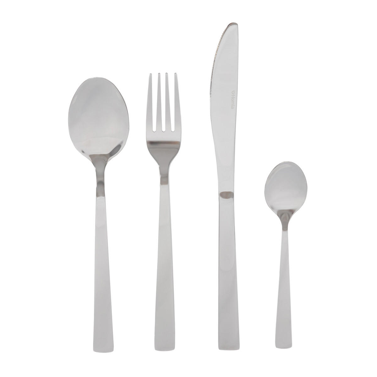 BESTECKSET Fabro Silber 24-tlg. - Silberfarben, Metall - Homla