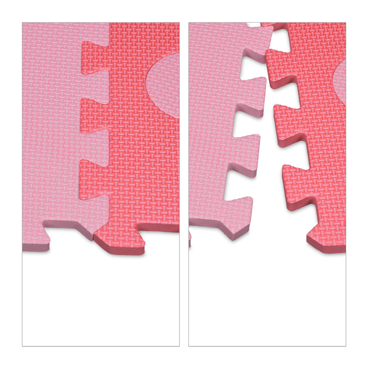 52-TLG.PUZZLEMATTE - Rosa, Kunststoff (31.5/31.5cm) - Relaxdays
