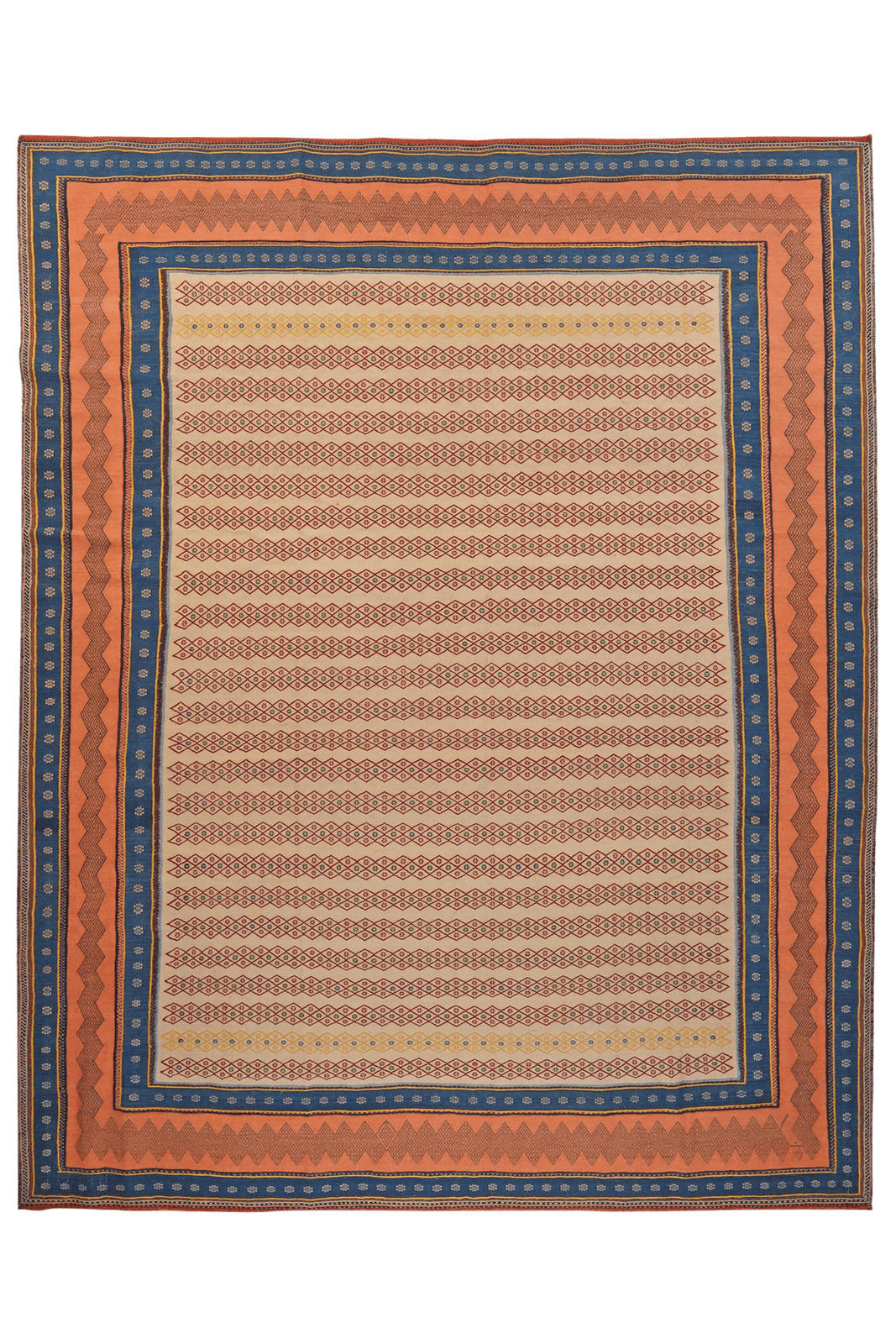KELIM-TEPPICH handgewebt Sumak Afshar Beige 307/250 cm Schurwolle - Beige, Textil (250/307cm) - Looma