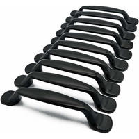 MÖBELGRIFF 10er-Set 96 mm Aluminium - Schwarz, Metall (2.38/3/13.1cm)