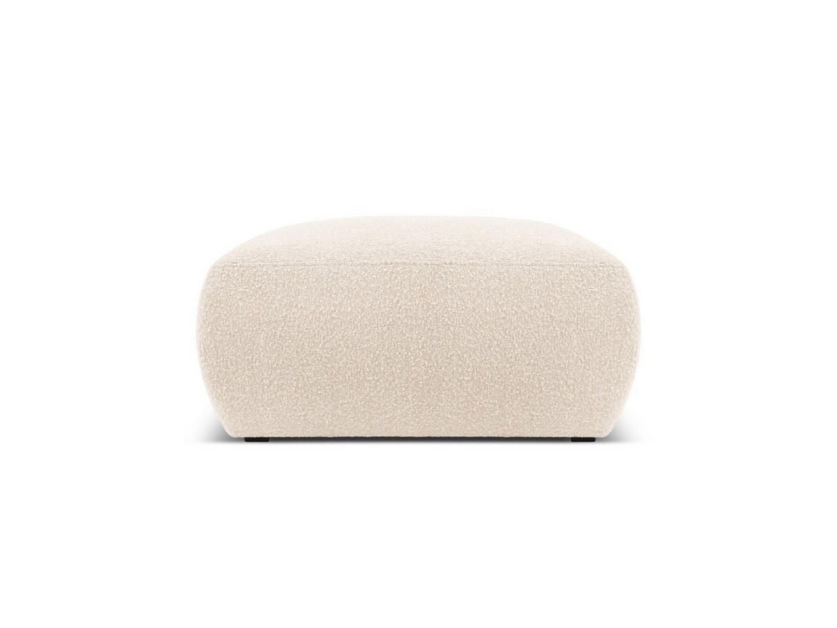 POUF Molino aus Boucle beige - Beige, Textil (75/36/75cm) - Micadoni