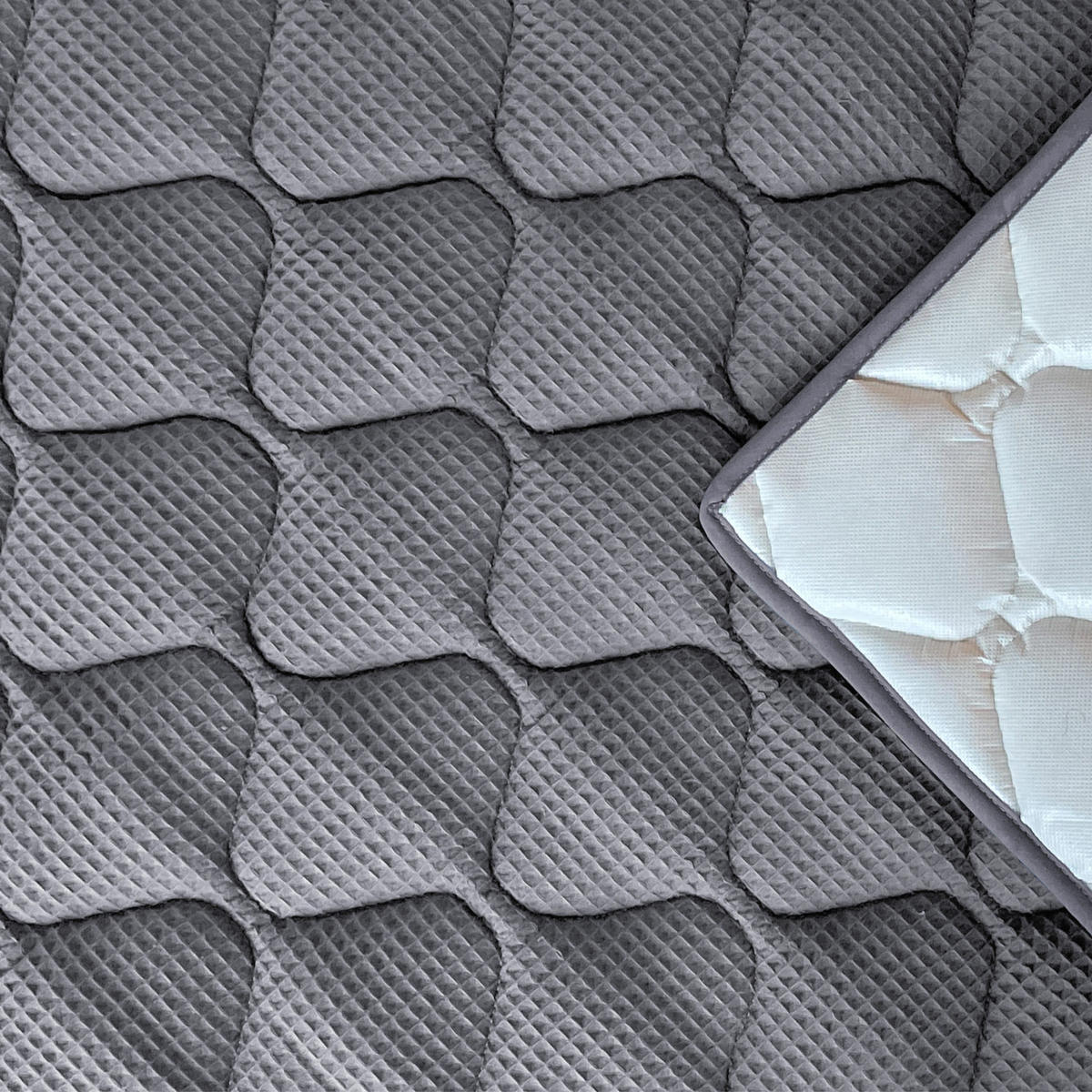 KRABBELDECKE Grau 130x150cm - Grau, Textil (130/150cm) - Sanosoft