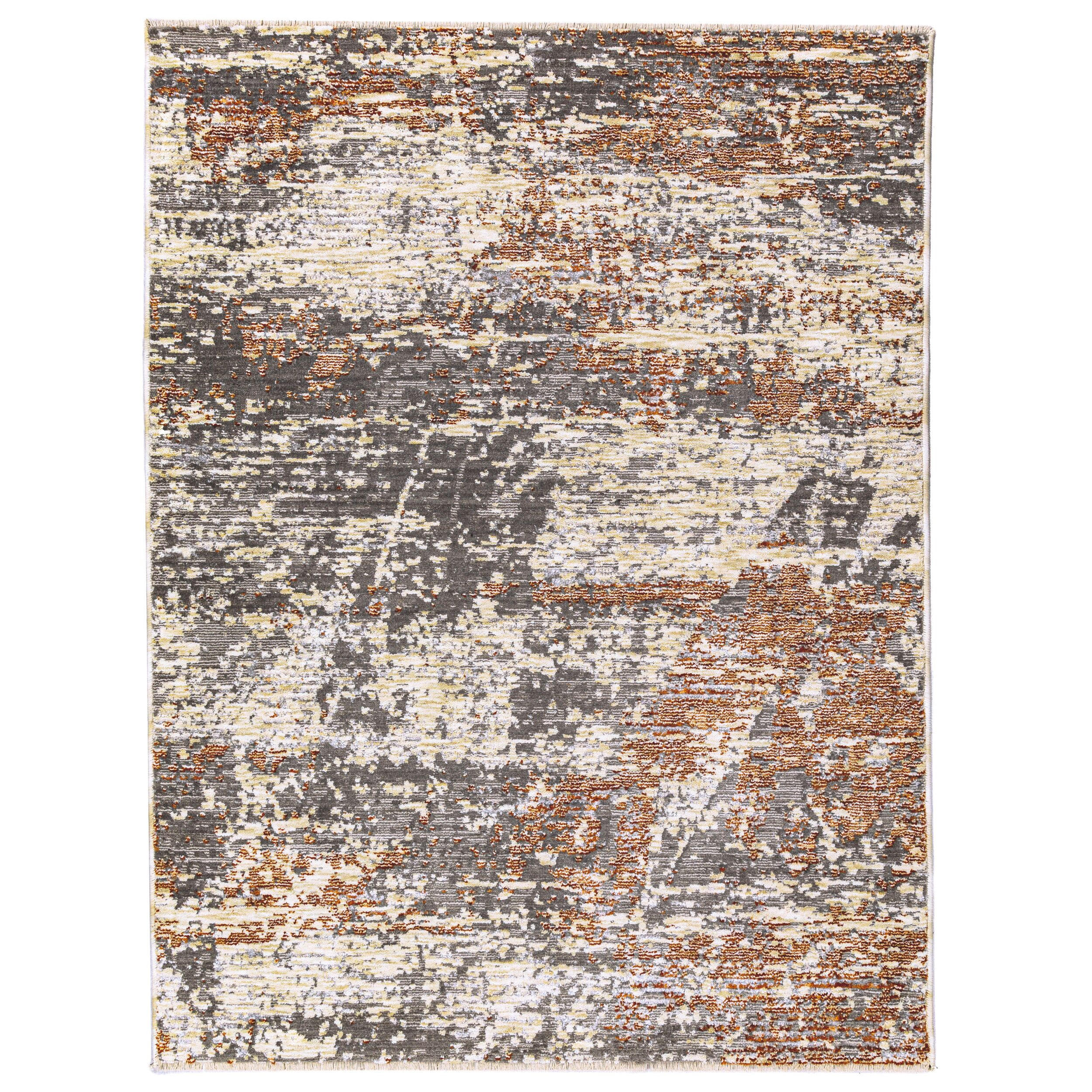 TEPPICH Kurzflor Modern Abstrakte Motive, Wohnzimmer Erdtöne Rechteckig 160x230 - Braun, Textil (160/230cm) - KADIMA DESIGN