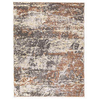 TEPPICH Kurzflor Modern Abstrakte Motive, Wohnzimmer Erdtöne Rechteckig 160x230 - Braun, Textil (160/230cm) - KADIMA DESIGN