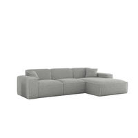 ECKSOFA Celes Premium In Sven - Hellgrau, Holzwerkstoff/Textil (266/165cm) - Fun Möbel