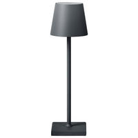 LED-TISCHLEUCHTE Grau Baceiro - Grau, Metall (10/10/38cm) - Beliani