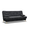 SOFA 3-SITZER MIT SCHLAFFUNKTION SAVANA Dunkelgrau - Dunkelgrau, Textil (93/96/200cm) - Mebligo