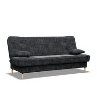 SOFA 3-SITZER MIT SCHLAFFUNKTION SAVANA Dunkelgrau - Dunkelgrau, Textil (93/96/200cm) - Mebligo