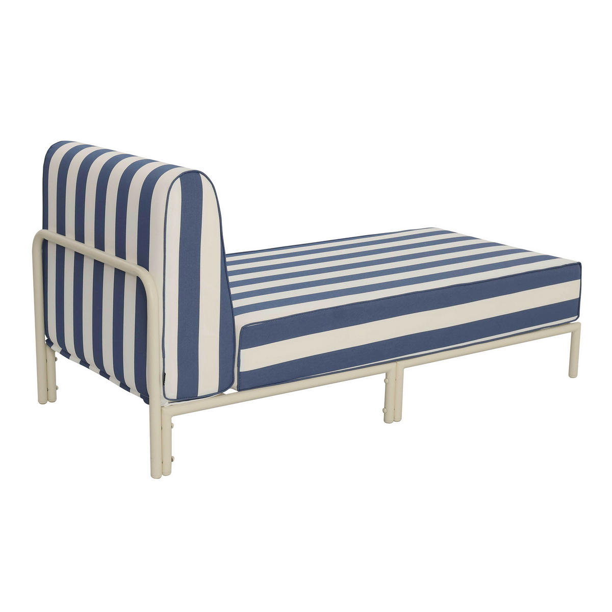 CHAISELONGUE, Pazifikblau - Blau, Textil (72/78/153cm) - Oviala